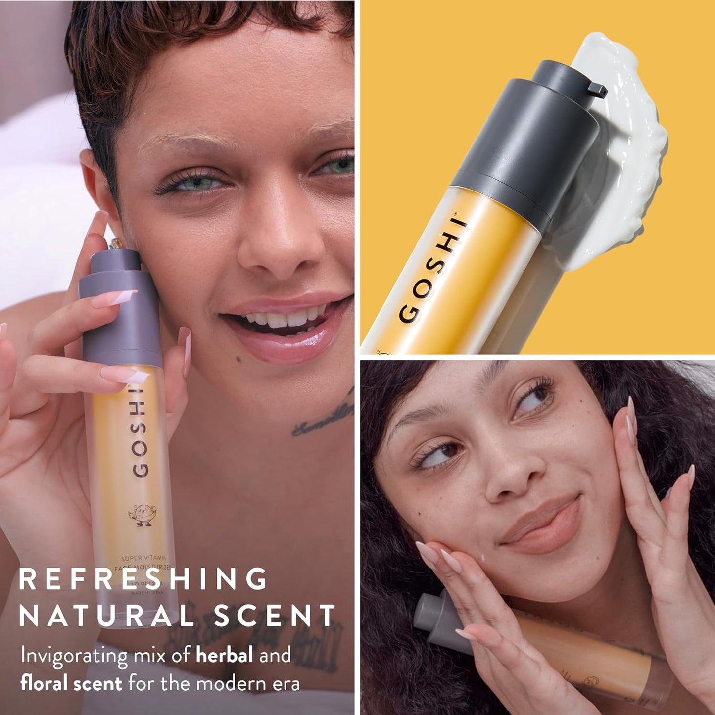 vitamin moisturizer with herbal and floral scent to hydrate skin