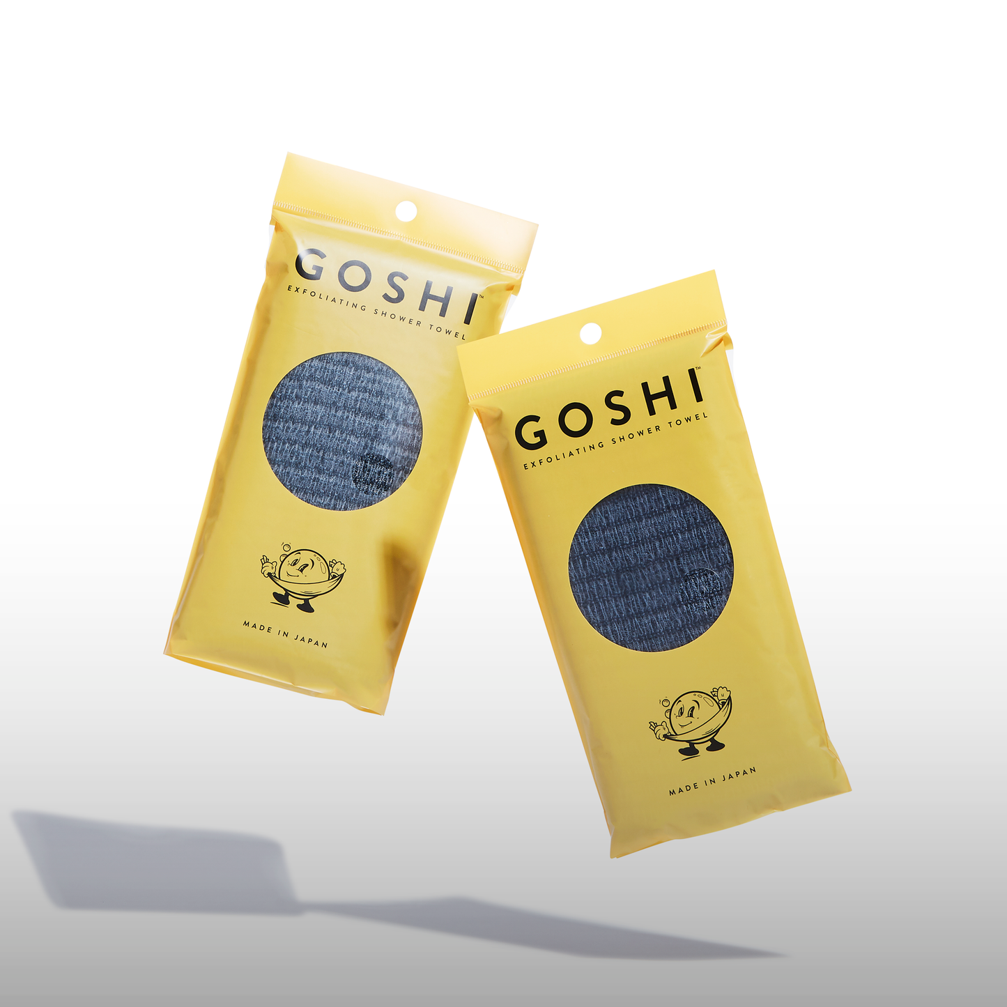 Exfoliating Shower Towel Gray