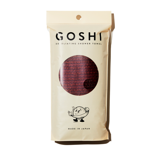Exfoliating Shower Towel Brick Red
