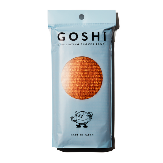Exfoliating Shower Towel Marigold Yellow