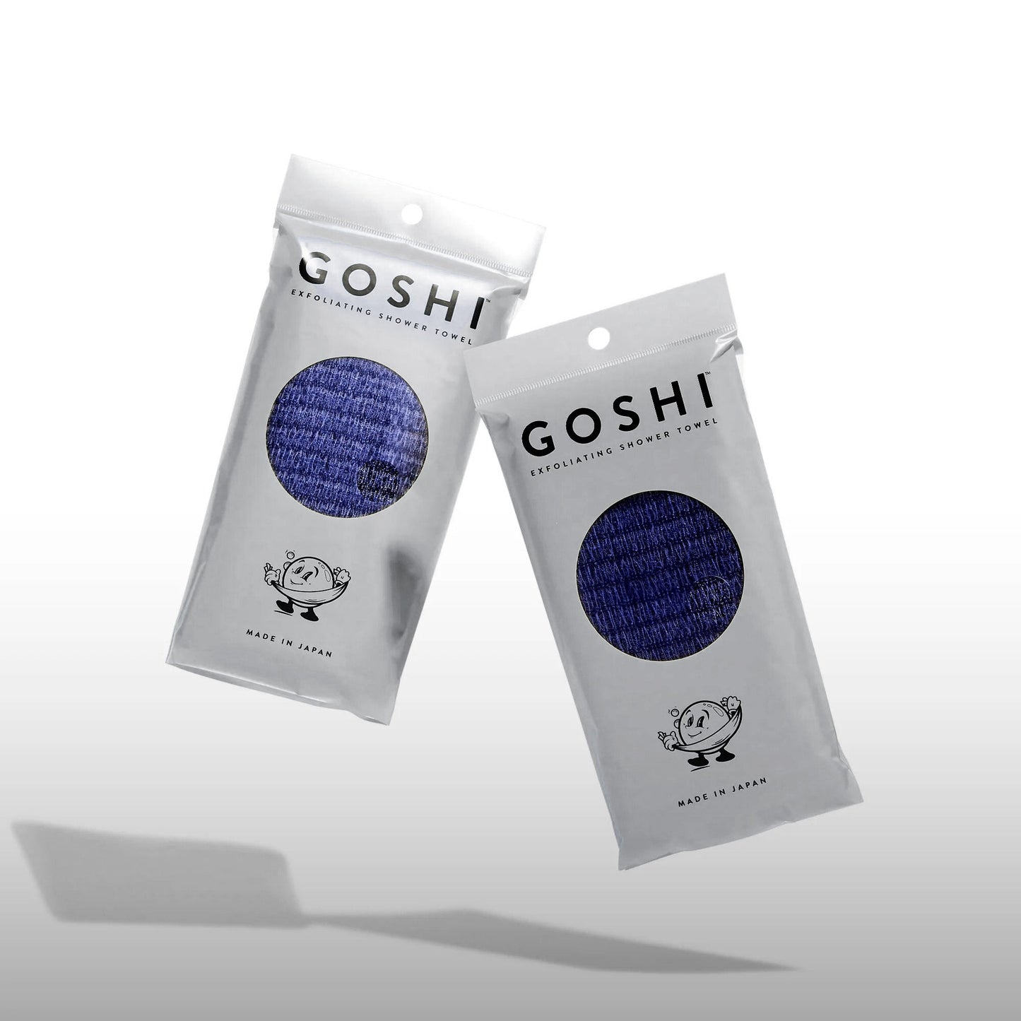 Exfoliating Shower Towel Indigo Blue
