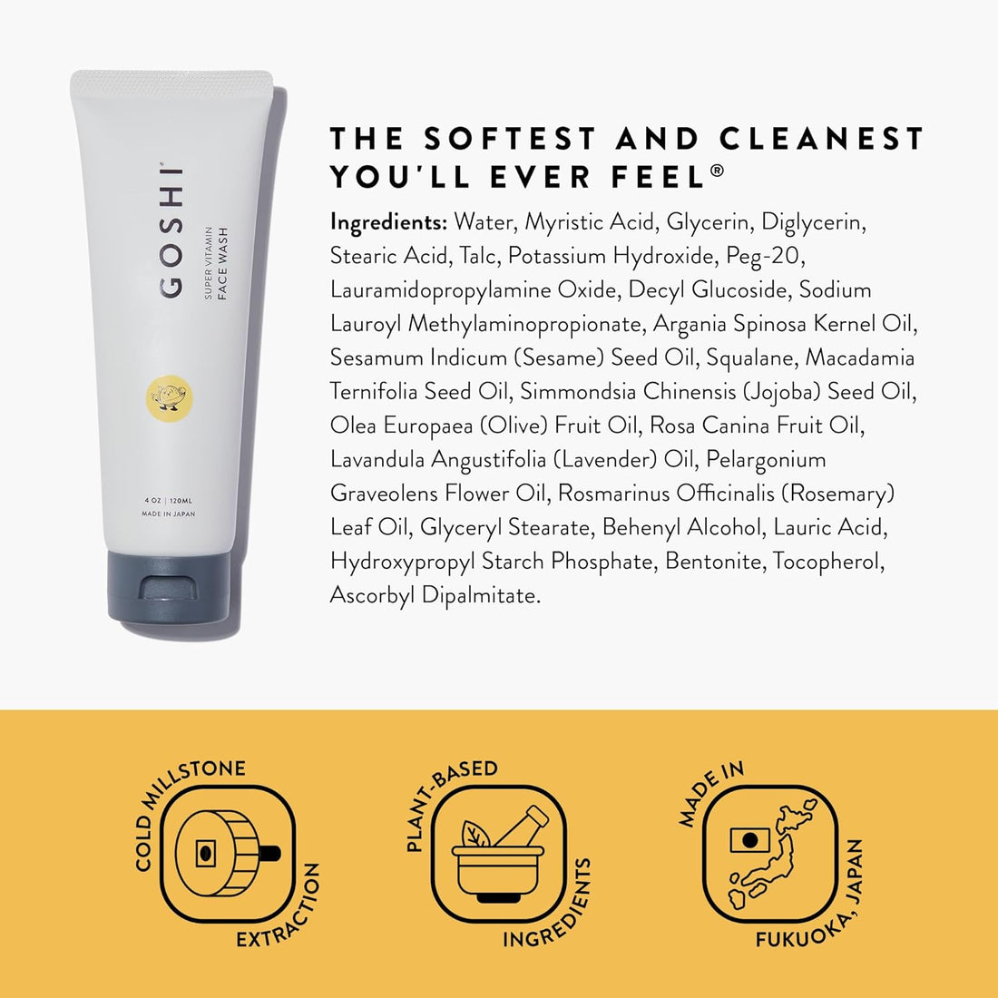 Goshi Super Vitamin Face Wash Ingredients List