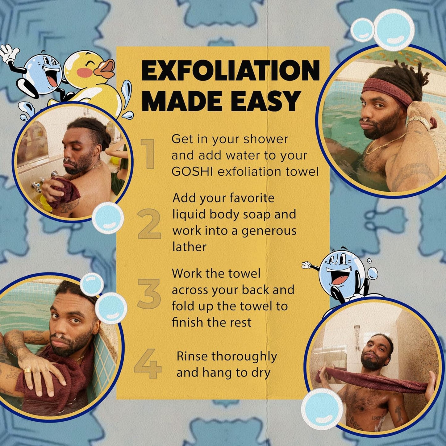 Step-by-step guide to using a Japanese exfoliating cloth and body exfoliator